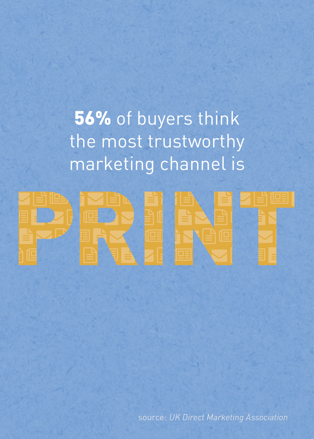 print is the most trustworthy marketing channel according to buyers