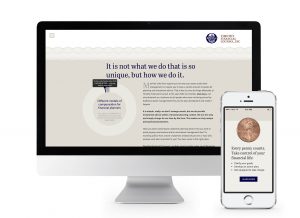 Responsive website design for financial planning firm