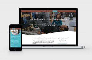 Responsive site for a physical therapy practice