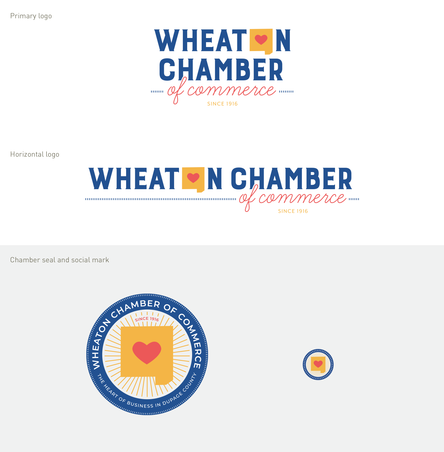 logo and seal for Wheaton Chamber